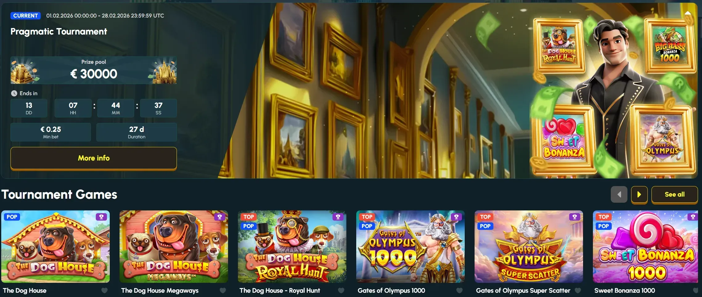 Rollizor Casino toernooien