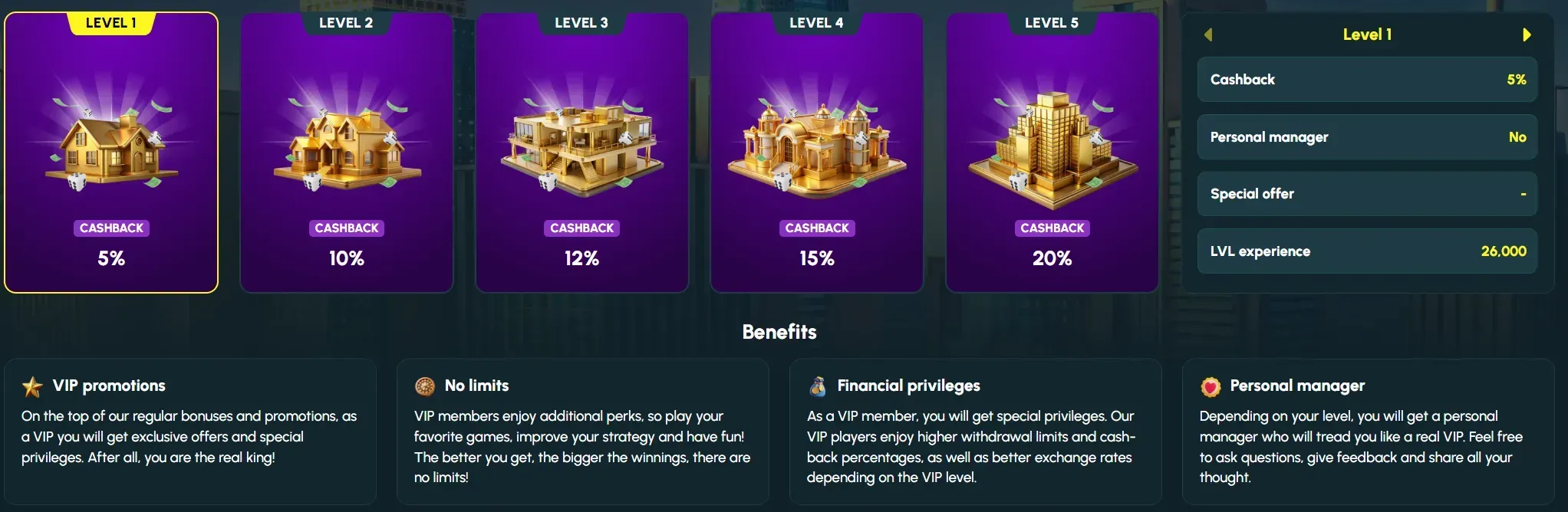 Rollizor Casino VIP programma