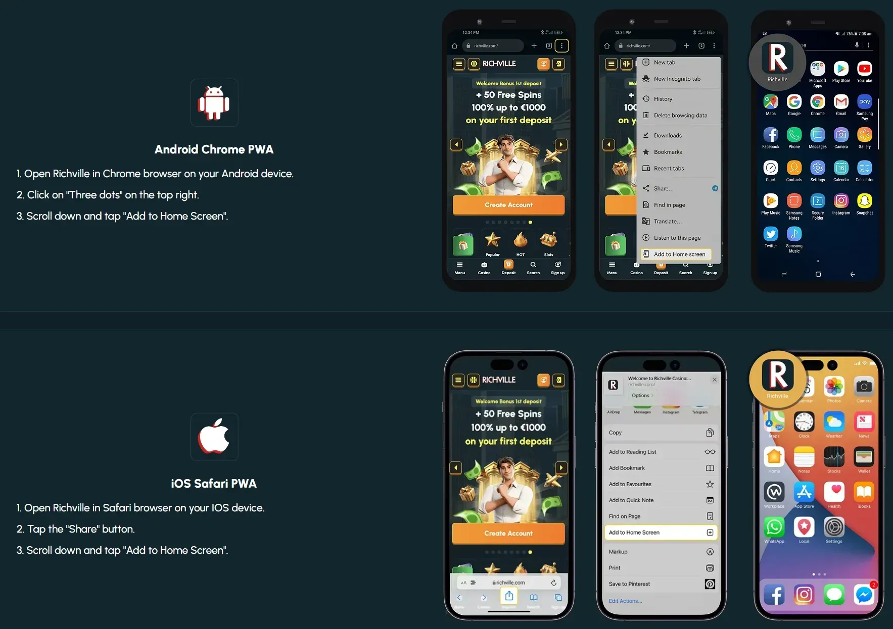 Rollizor Casino mobiele app