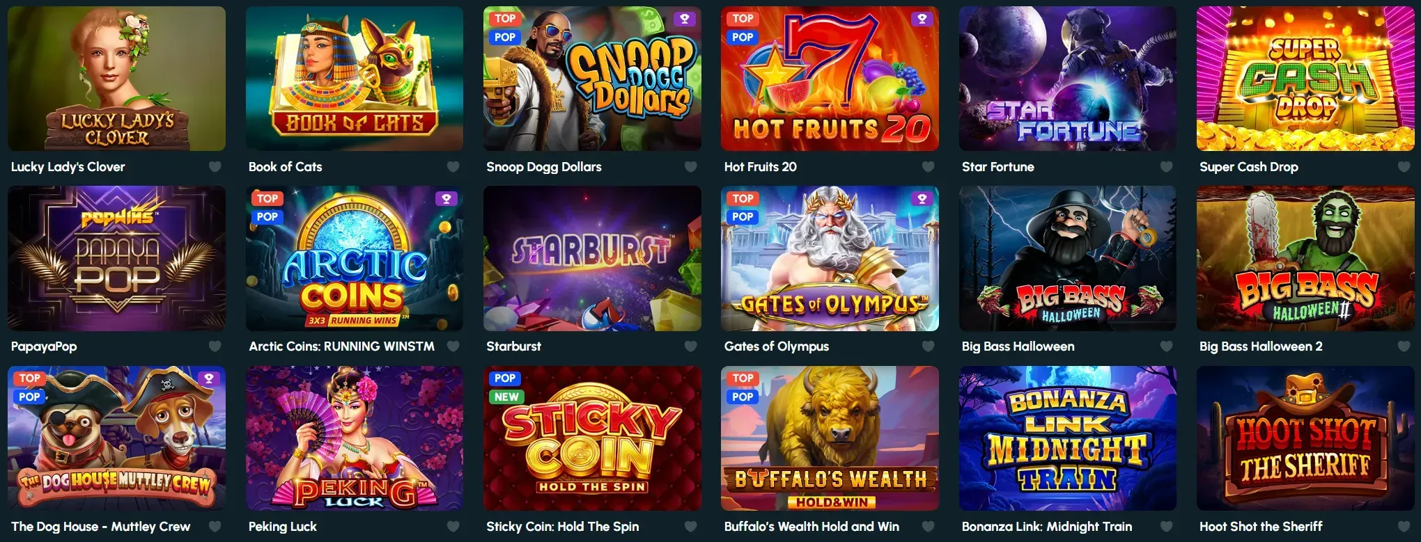 Rollizor Casino bonus games