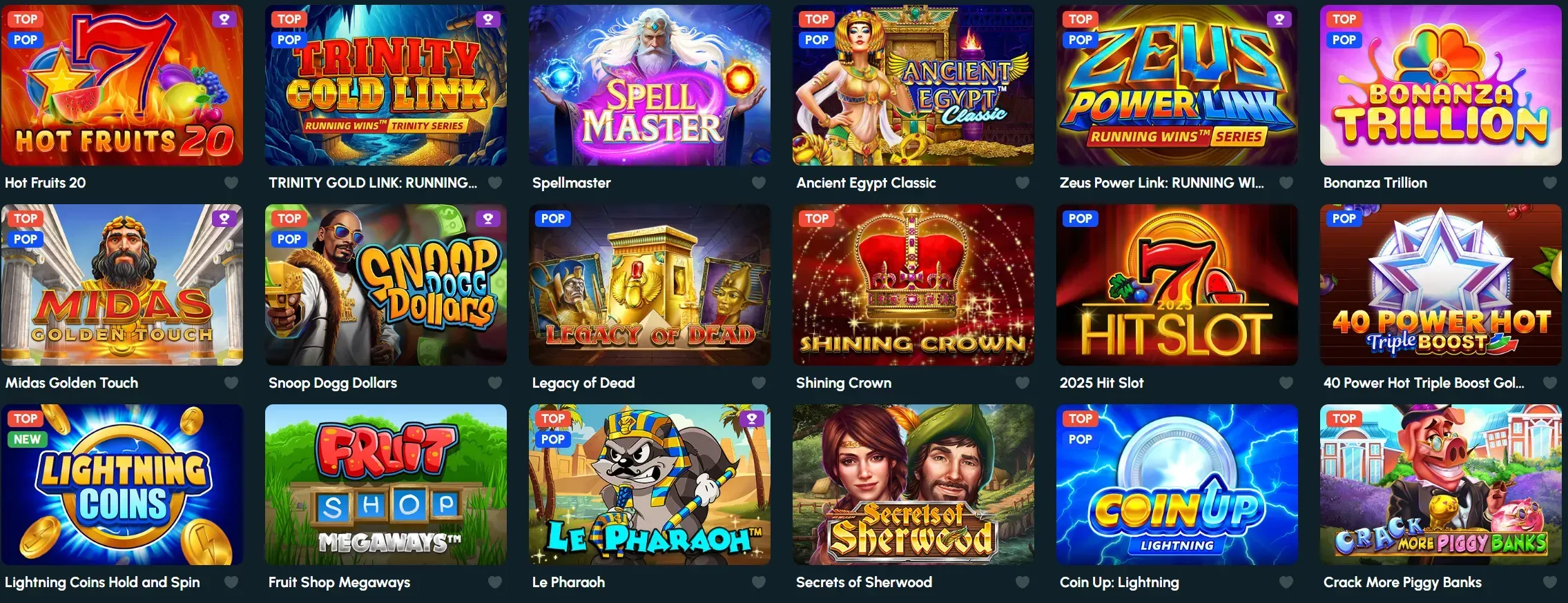 Rollizor Casino hot games