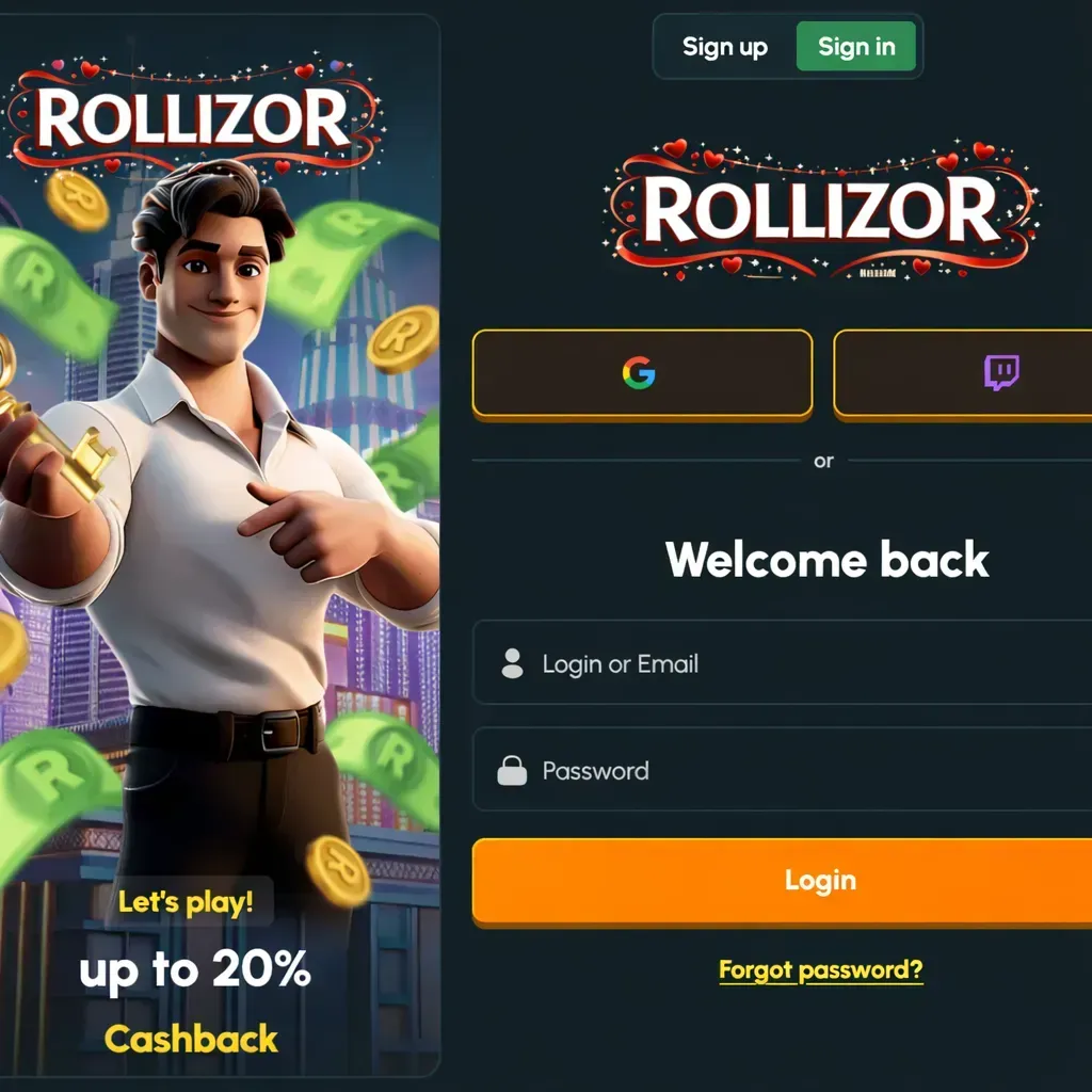 Rollizor Casino login pagina