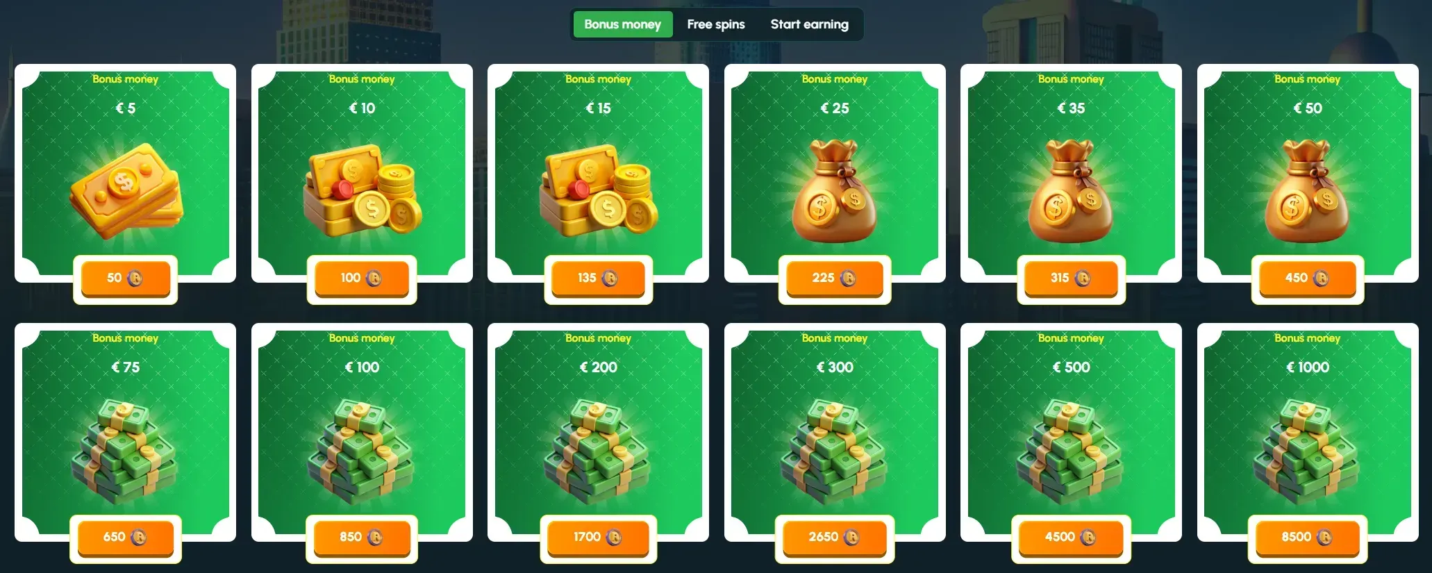 Rollizor Casino bonus shop