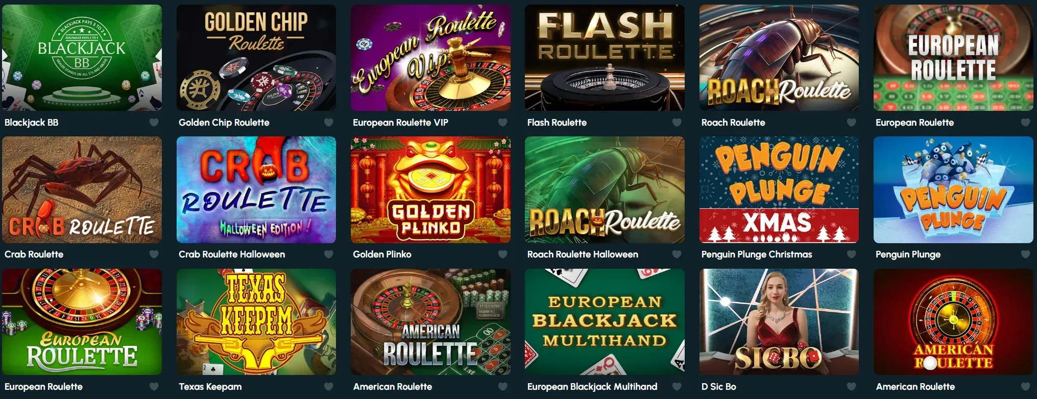 Rollizor Casino tafelspellen