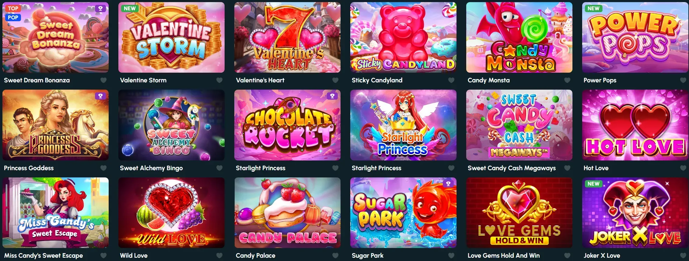 Rollizor Casino valentijn spellen